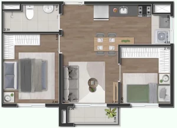 Apartamento em São Paulo - Parque da Vila Prudente