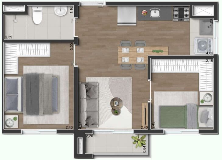 Apartamento em São Paulo - Parque da Vila Prudente