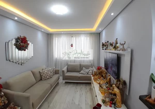 Apartamento à venda 3 Quartos com varanda no quarto casal - Bairro Pompéia - 03 quadras da praia