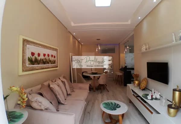 Apartamento Garden à venda - Ilha Porchat - SV/SP. - 01 Quarto (Suíte) - Lavabo - Sala para 02 ambientes - Porteira fechada.