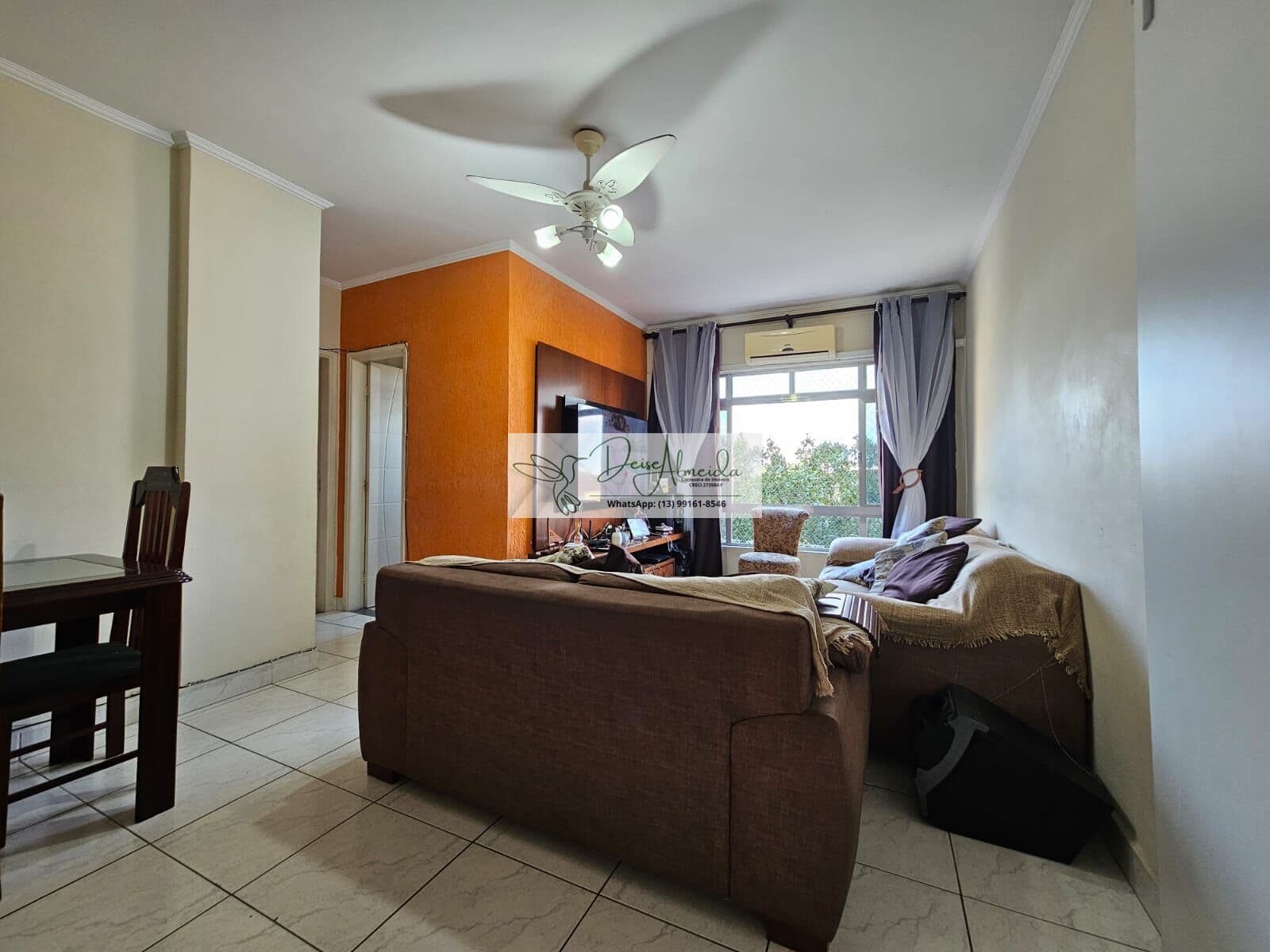Apartamento à venda no Bairro Marapé-Santos/SP. - 02 Quartos, Garagem para carro e moto.