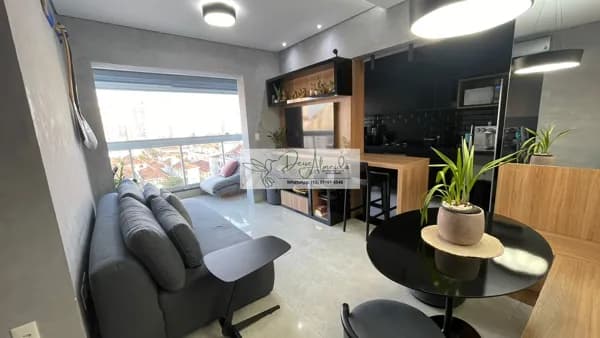 Apartamento à venda Embaré Alto Padrão - - 52m² | 1 dormitório (suíte) | 2 banheiros | 1 vaga coberta - Porteira Fechada
