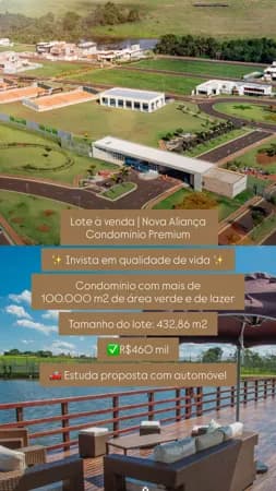 Lote/Terreno em Rio Verde - Condomínio Nova Aliança Premium