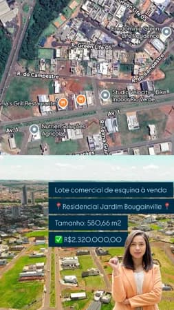Lote comercial de esquina