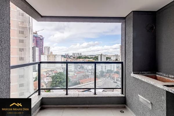 Apartamento Novo com Varanda Gourmet no Centro de Osasco com 2 Suítes, 2 Vagas e Depósito, Vista Livre. Edifício com Lazer