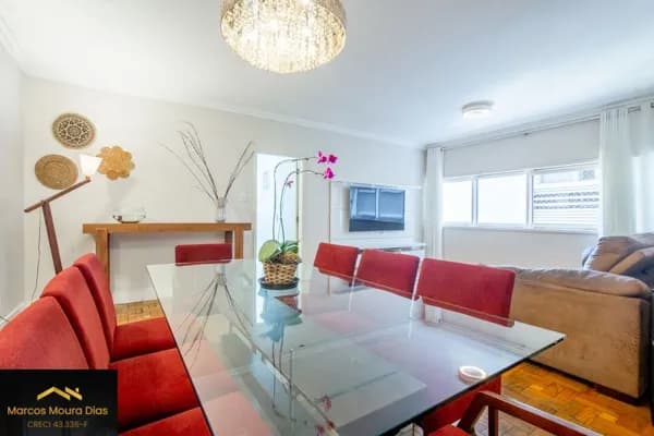 Apartamento Reformado na Av. Angelica, 144m², 3 dorms (1 suíte), lavabo, 1 Vaga. Edifício com Lazer