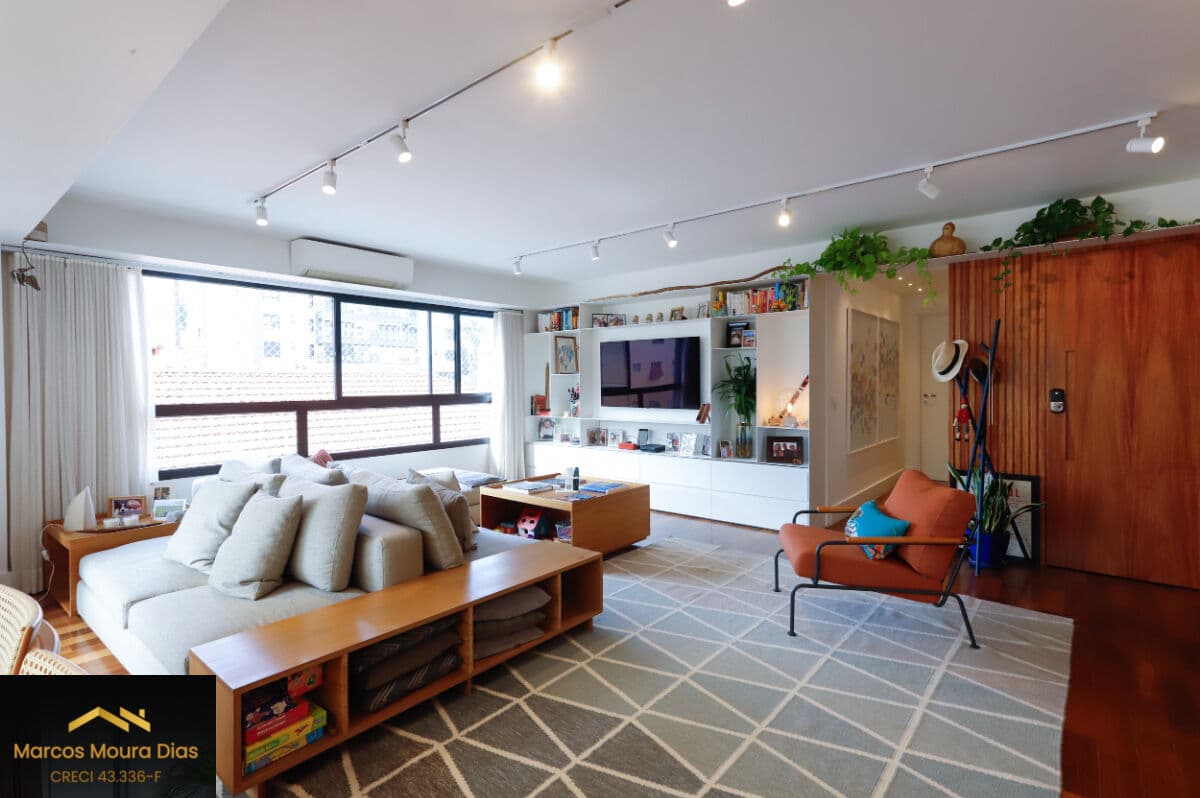 Apartamento com 3 suítes, Varanda Gourmet, 2 Vagas de Garagem no Sumaré. Edifício com Lazer e Portaria 24hs
