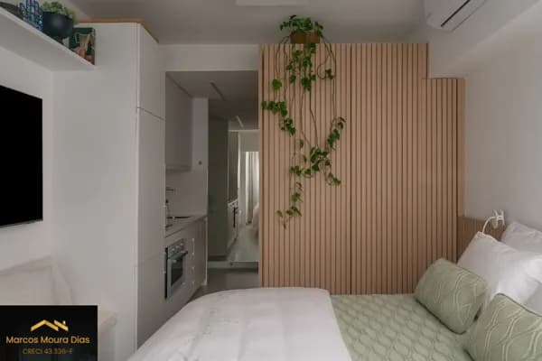 Apartamento Studio à venda com móveis planejados, Portaria 24hs, Centro, São Paulo, SP