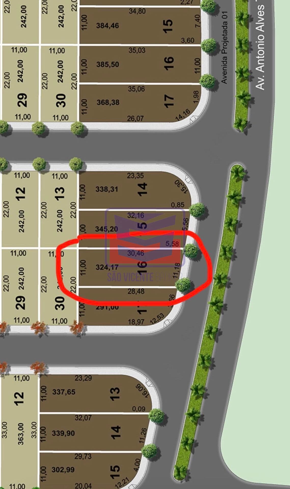 Terreno Comercial para Venda em Avenida de Buritama