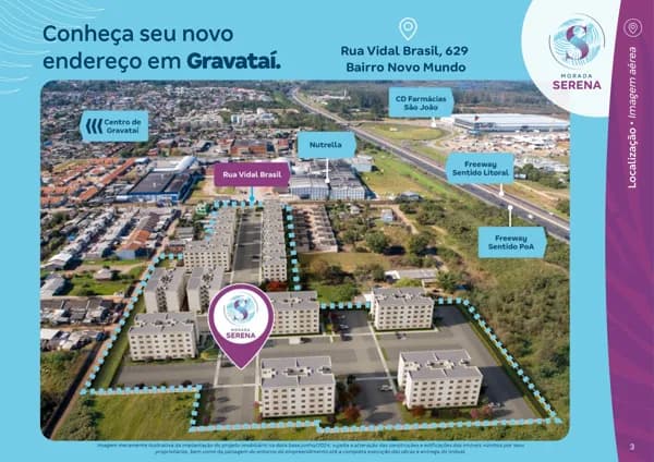 Apartamento em Gravataí - Novo Mundo