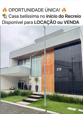 Casa de Condomínio em Rio de Janeiro - Recreio dos Bandeirantes