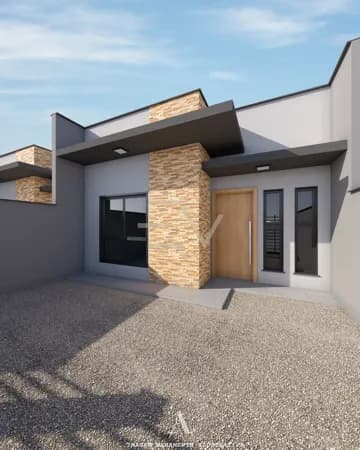 Casa Geminada 2 dormitórios, na Quinta dos Açorianos