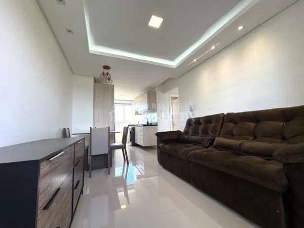 Apartamento com dois dormitórios, semi mobiliado no bairro Santo Antonio