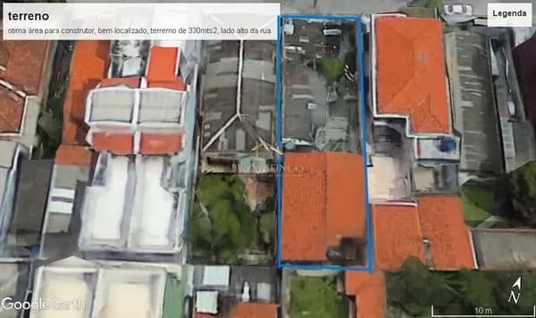 TERRENO DE 330 M² A VENDA AO LADO DA AV. PORTUGAL E AV. PEREIRA BARRETO!