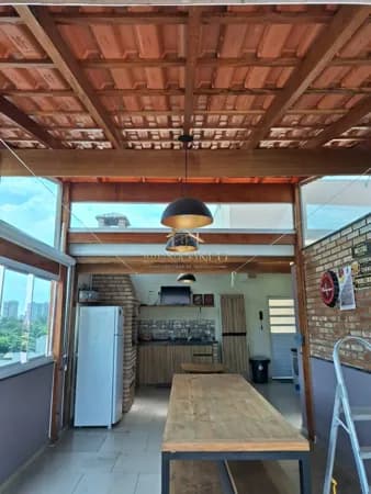 LINDA COBERTURA PLANEJADA - FRENTE - 90 M² - 2 DORMTS, SACADA, COBERTURA C/CHURRASQUEIRA E FECHAMENTO EM VIDRO, 1 VAGA - VISTA P/ O PARQUE CENTRAL!