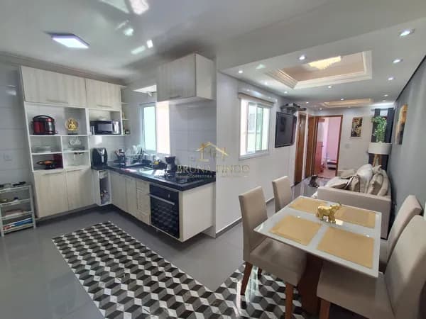 LINDA COBERTURA - PORTEIRA FECHADA - 100 M² - VILA PIRES, SANTO ANDRÉ!