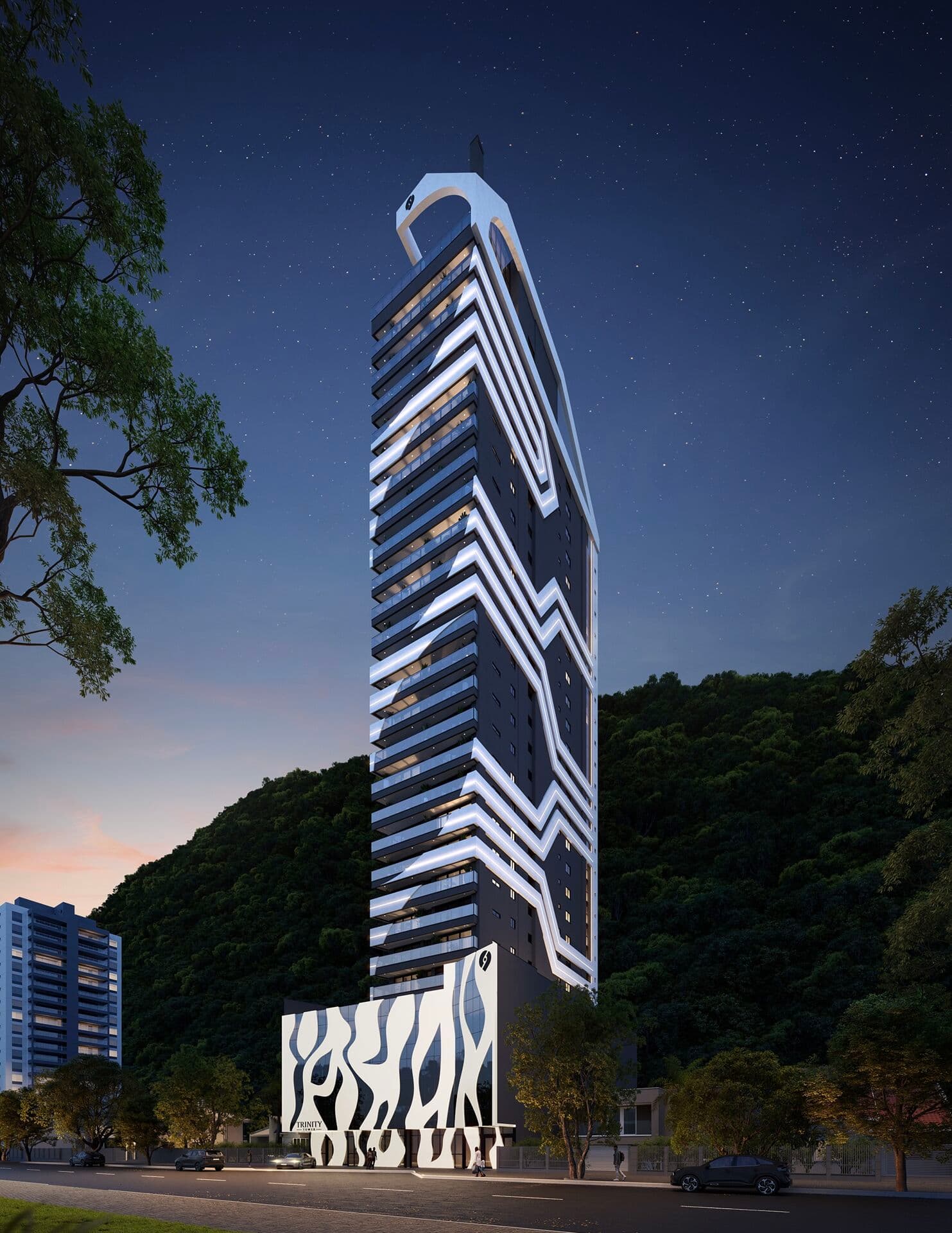 rinity Tower Itajaí: Viva com Vista para o Mar, Rio e Mata Atlântica
