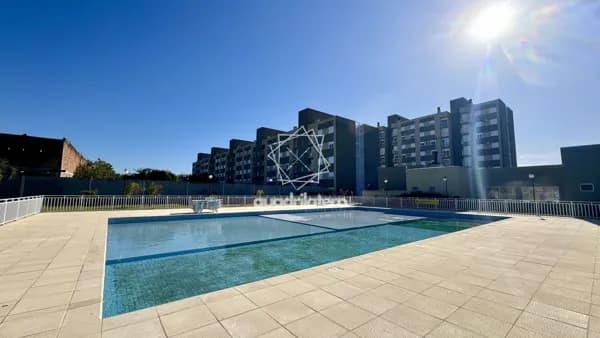 Residencial Aveiro, 2 dormitórios com churrasqueira, posição solar norte, unidade excelente, condominio com infraestrutura de clube