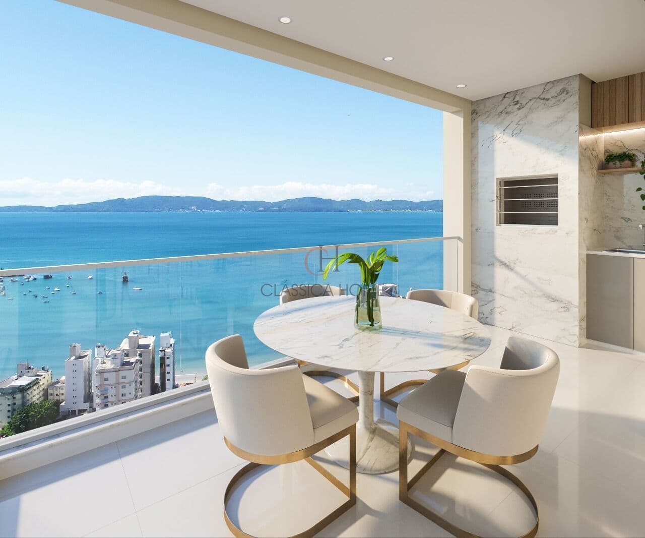 Apartamento 4 Suítes, Vista Mar, Centro de Itapema, SC