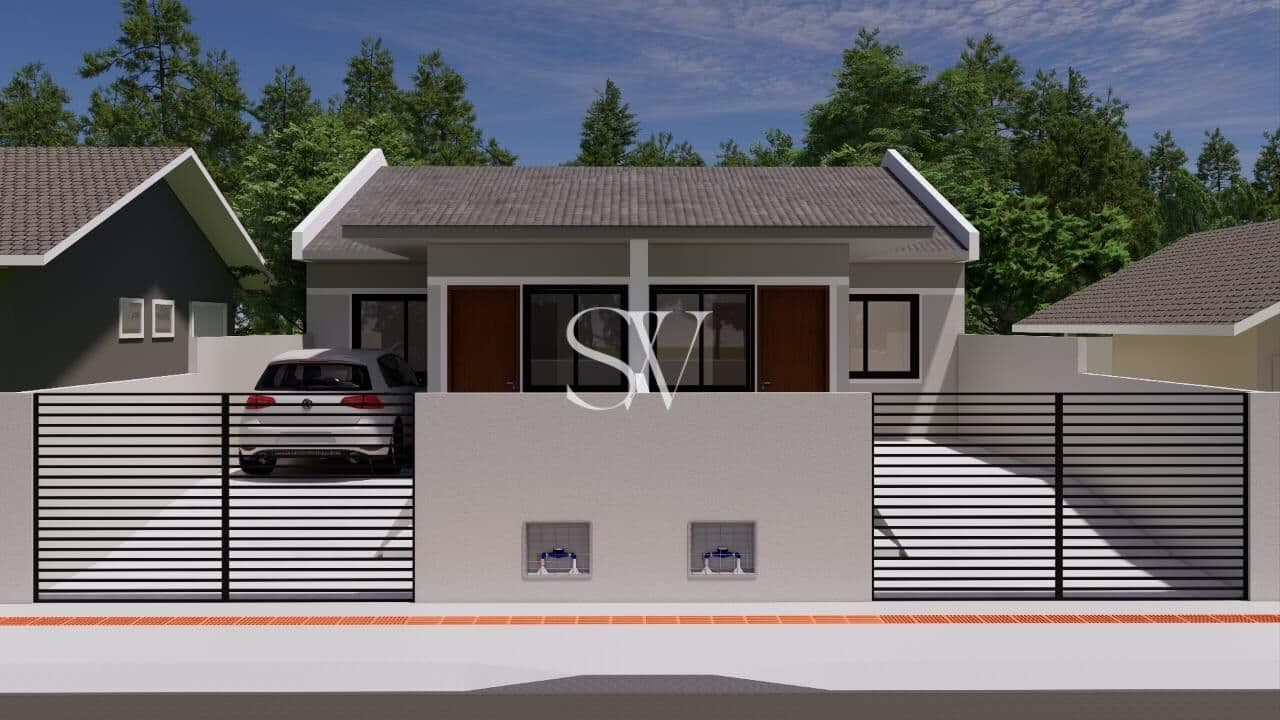Casa Geminada a venda de 02 Dormitórios sendo uma 01 no Loteamento Villa Toscana em Palhoça-SC