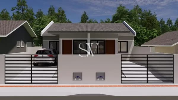 Casa Geminada a venda de 02 Dormitórios sendo uma 01 no Loteamento Villa Toscana em Palhoça-SC