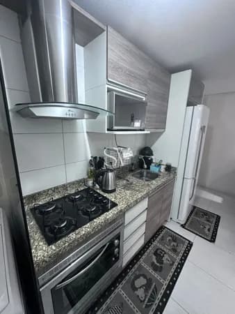 Apartamento a venda de 02 Dormitórios com mobília planejada no Bairro Fundos de Biguaçu!