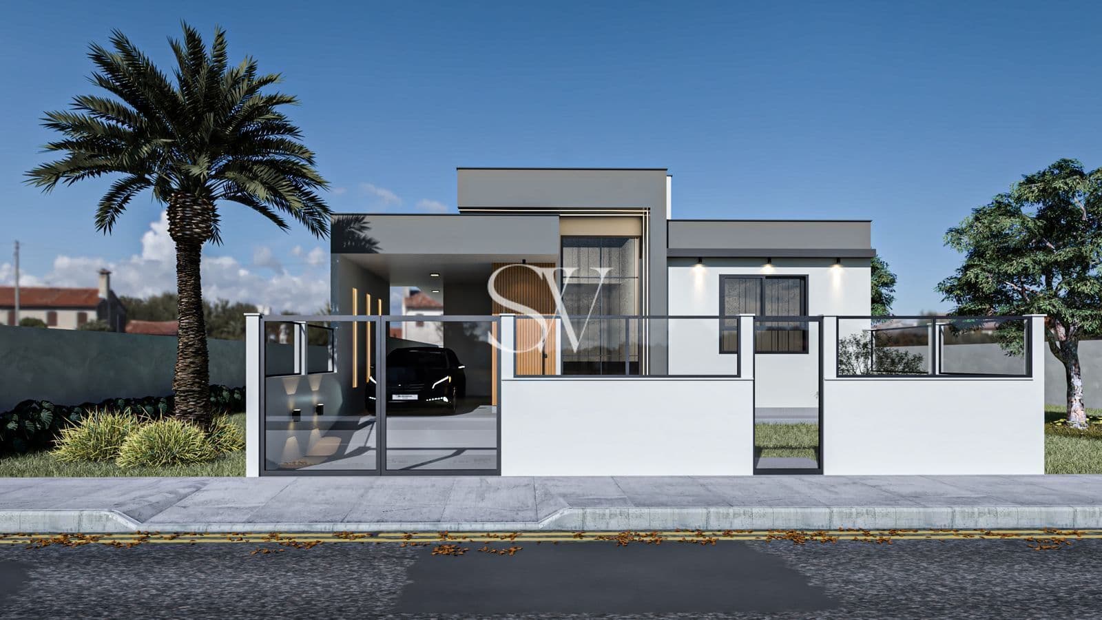 Casa tipo padrão de 03 Dormitórios sendo 01 Suíte com piscina e 02 vagas de garagem no Loteamento Vila Toscana em Palhoça-SC