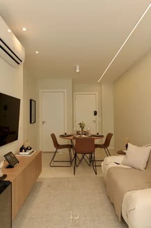 Apartamento de dois quartos com suíte na Praia de Itaparica