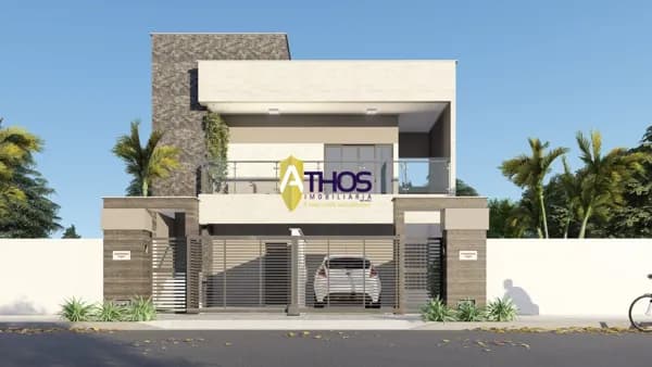 Casa no 1° Andar Geminada em Gramame, João Pessoa/PB