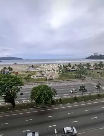 Apartamento Padrão Vista Mar São Vicente- 2 dormitórios/ Sala ampla _vaga de garagem