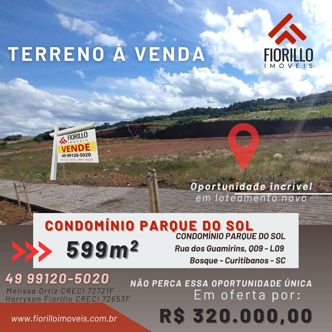 VENDE - Terreno em Condomínio Parque do Sol