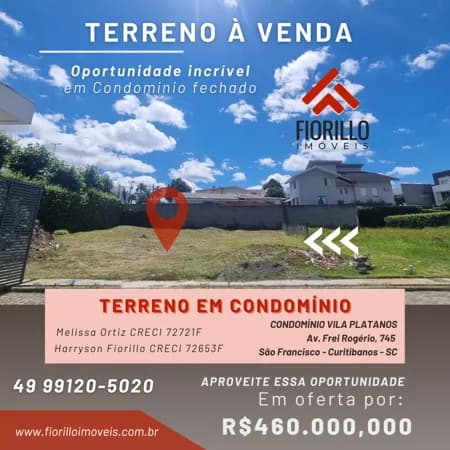 Terreno em Condomínio Vila Plátanos - Lote 10
