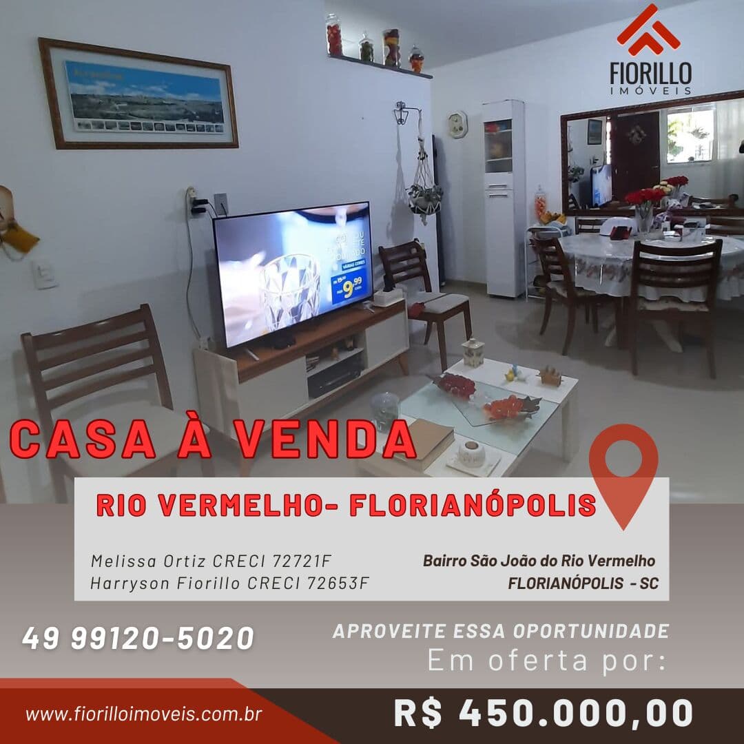 VENDE - Casa no bairro São João do Rio Vermelho Florianópolis/SC