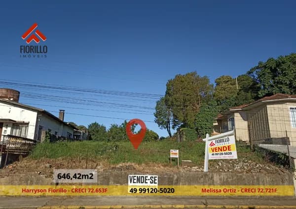 Terreno imperdível à venda, no Centro de Curitibanos/SC