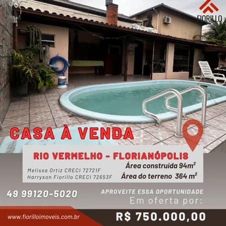 VENDE - casa nos Ingleses do Rio Vermelho - Florianópolis/SC