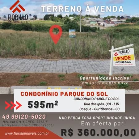 VENDE - Terreno em Condomínio Parque do Sol