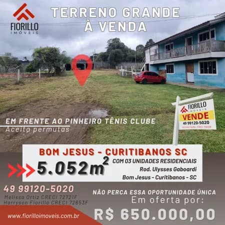 VENDE - Terreno grande, ótimo para incorporar!!