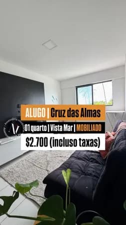 Quarto/Sala Mobiliado em Cruz das Almas