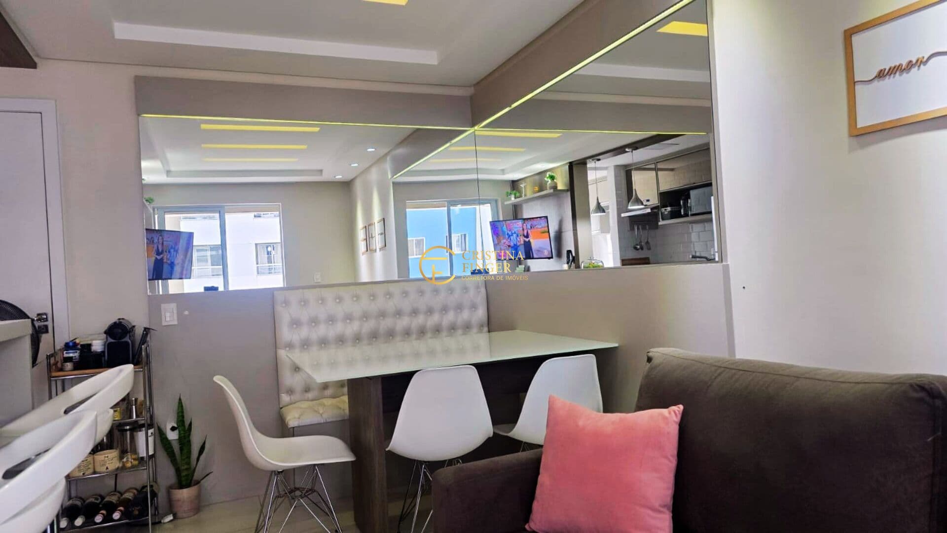 Apartamento mobiliado 50,96m² 2 quartos - Pedra Branca