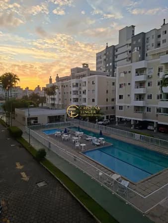 Apartamento semimobiliado 2 quartos em Condomínio clube Recanto dos Sonhos - Palhoça