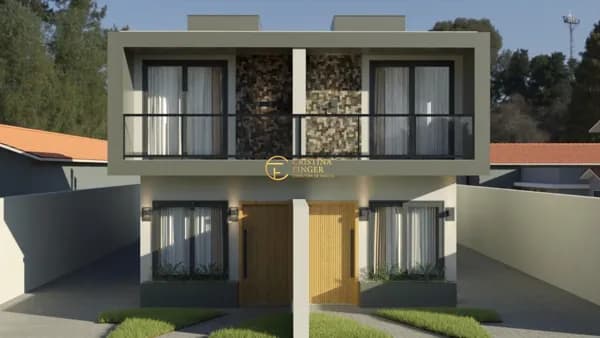 Sobrado Geminado 129,4 m² - 3 dormitórios/1 suite Nova Palhoça
