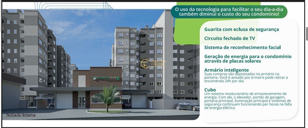 Apartamento 59,03m², 2 quartos 1 suite, em construção - Pedra Branca