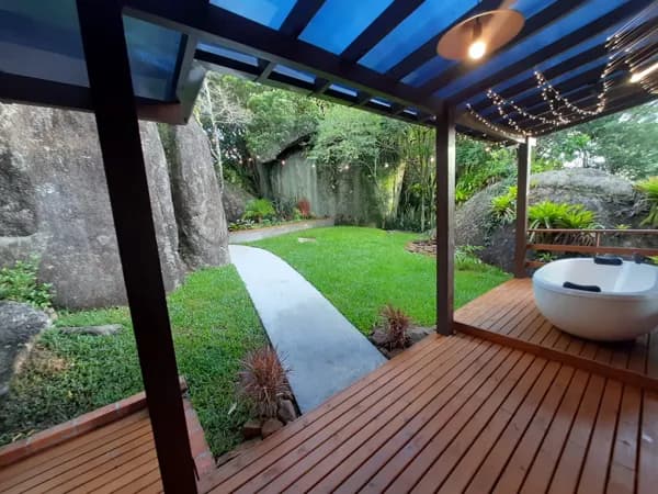 Terreno com Cabana mobiliada