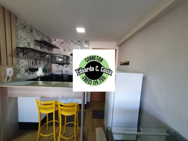 STUDIO PARA LOCAÇÃO VIA ALAMEDA 37M² 1 VAGA MOBILIADO
