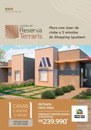 CASA Á VENDA NO RESERVA TERRARIS - BADY BASSITT