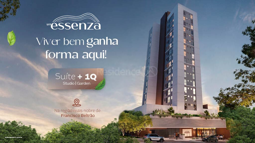 Apartamento Suíte +01 Quarto, Liv Essenza, Alto da Júlio, Francisco Beltrão - PR