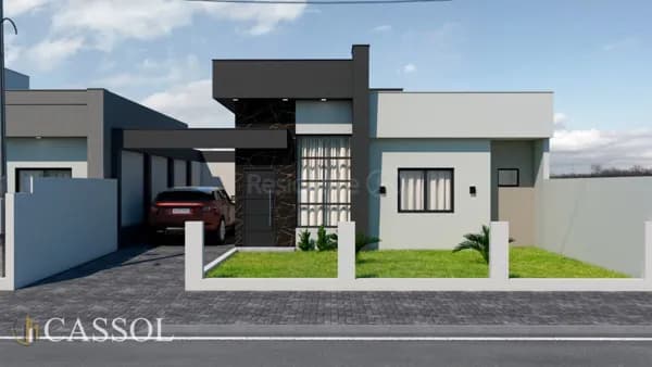Casa Nova à Venda - Bairro Pinheirão - Francisco Beltrão