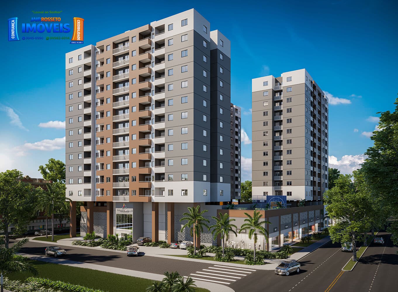 Apartamento 02 quartos c/suíte em Lançamento Ed. Vivenda Coqueiral