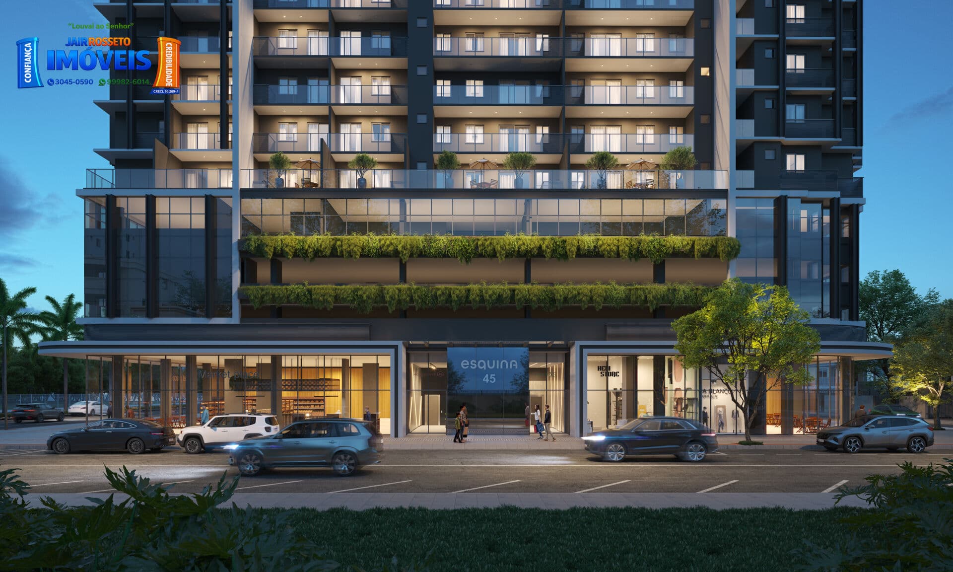 Apartamento 03 quartos c/suíte em Jardim da Penha - Em Construção