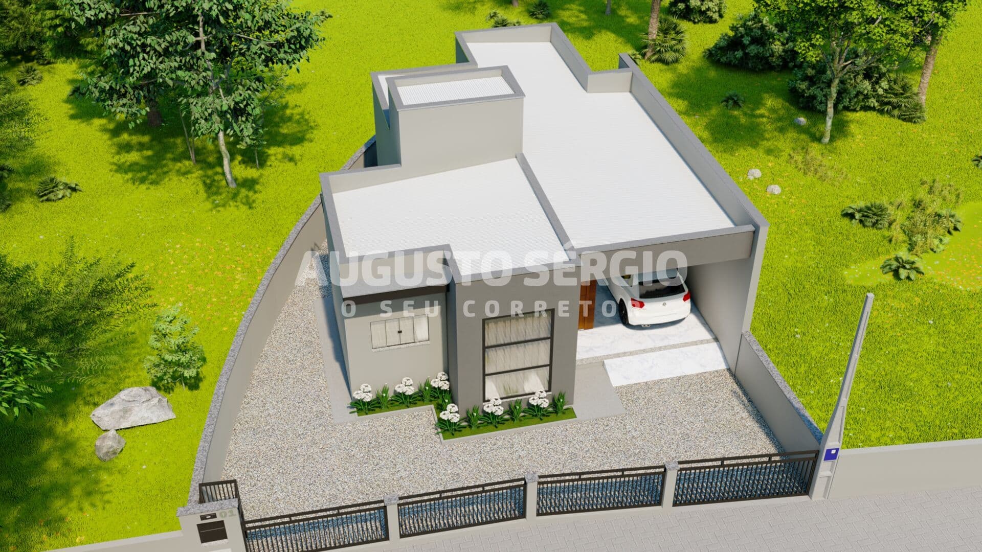 CASA TERREA MODERNA DE ESQUINA COM 2 QUARTOS EM GUABIRUBA